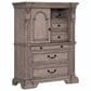 Sasha Lee Traditional Ladies Chest in Light Taupe with USB Ports, , large