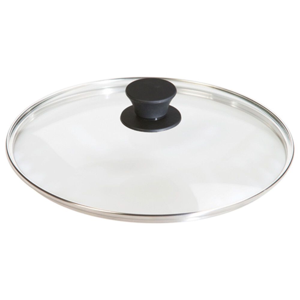 Lodge 10.25&quot; Cast Iron Skillet with Glass Lid in Black and Clear, , large