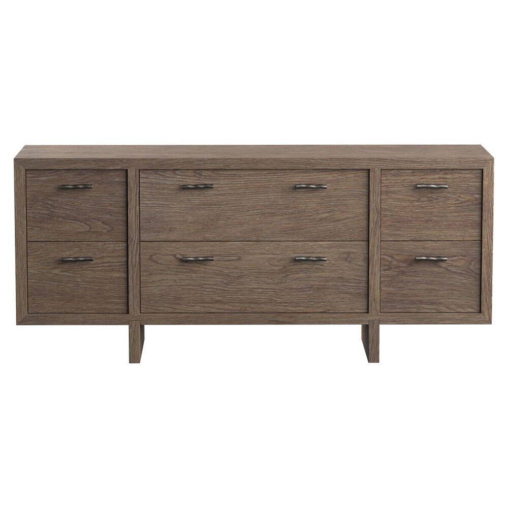 Bernhardt Casa Paros 6 Drawer Dresser in Anthracite without Mirror, , large
