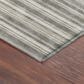 Dalyn Rug Company Soft Essentials Striped Taupe 8" Round Indoor/Outdoor Area Rug, , large