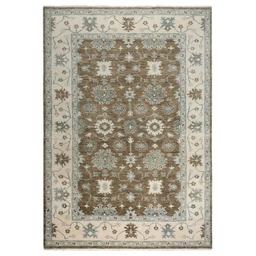 RIZZY Belmont 10" x 14" Brown, Ivory and Light Blue Area Rug, , large