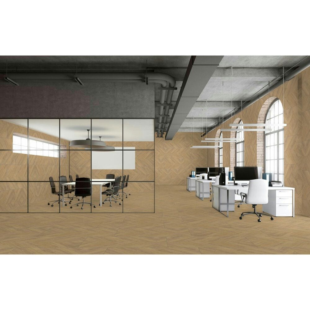 Emser Chorus Oak 24" x 47" Band Matte Porcelain Tile, , large