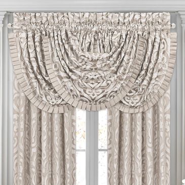 J. Queen New York Astoria 21" x 40" Window Waterfall Valance in Sand, , large