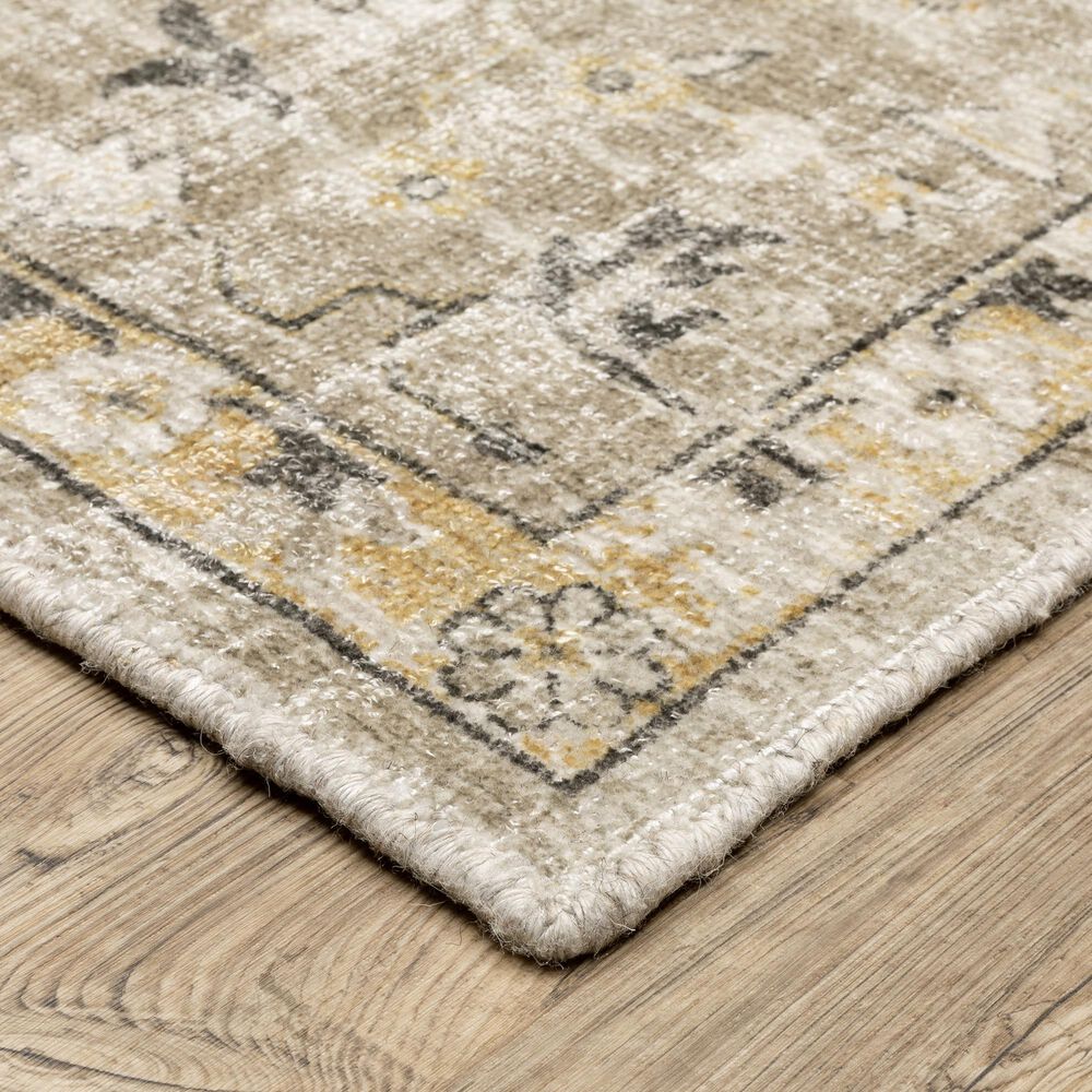 Oriental Weavers Windham Beige and Gold 10&#39; x 14&#39; Area Rug, , large