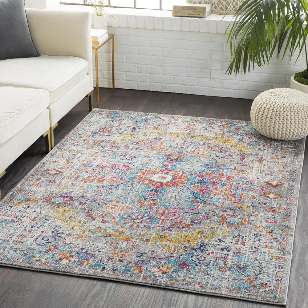 Surya Harput HAP-1063 7&#39;10&quot; x 10&#39;3&quot; Beige, Saffron and Gray Area Rug, , large