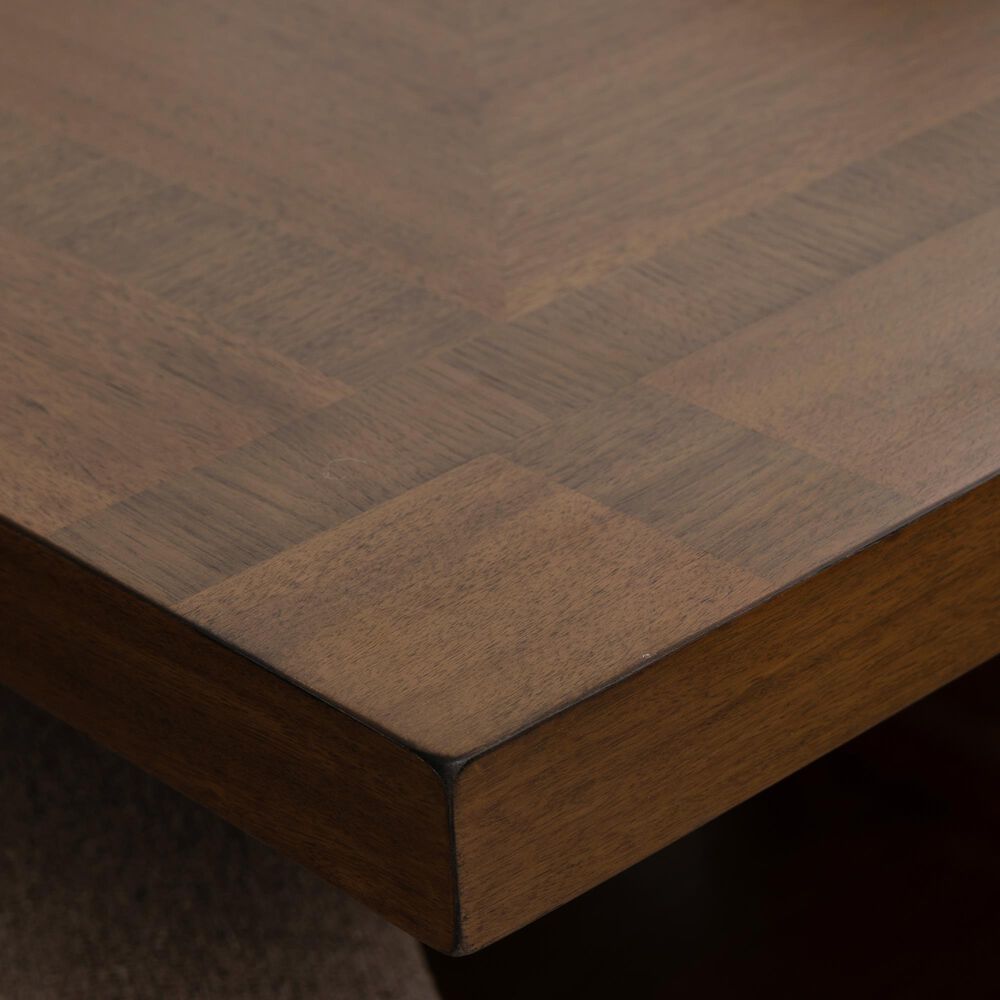 Linon Home Decor Callahan Dining Table with Leaf in Brown - Table Only, , large