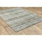 Oriental Weavers Atlas Stripe 747B0 5"3" x 7"3" Blue and Green Area Rug, , large