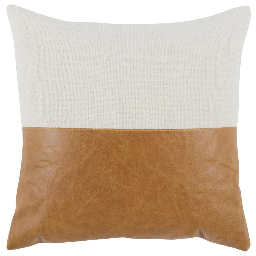 Classic Home Comporta 20" x 20" Throw Pillow in Canyon Ivory and Chestnut, , large