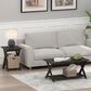 HOMLUX 2-Tier Modern Simplistic Criss-Crossed End Table in Espresso (Set of 2), , large