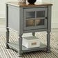 Ashley Mirimyn Accent Cabinet in Antiqued Gray, Brown and Clear, , large