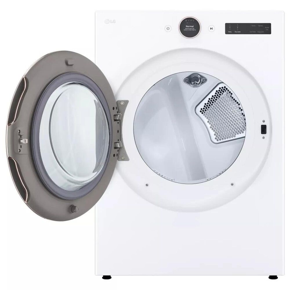 LG Front Load Washer and Electric Dryer with Pedestal in White, , large