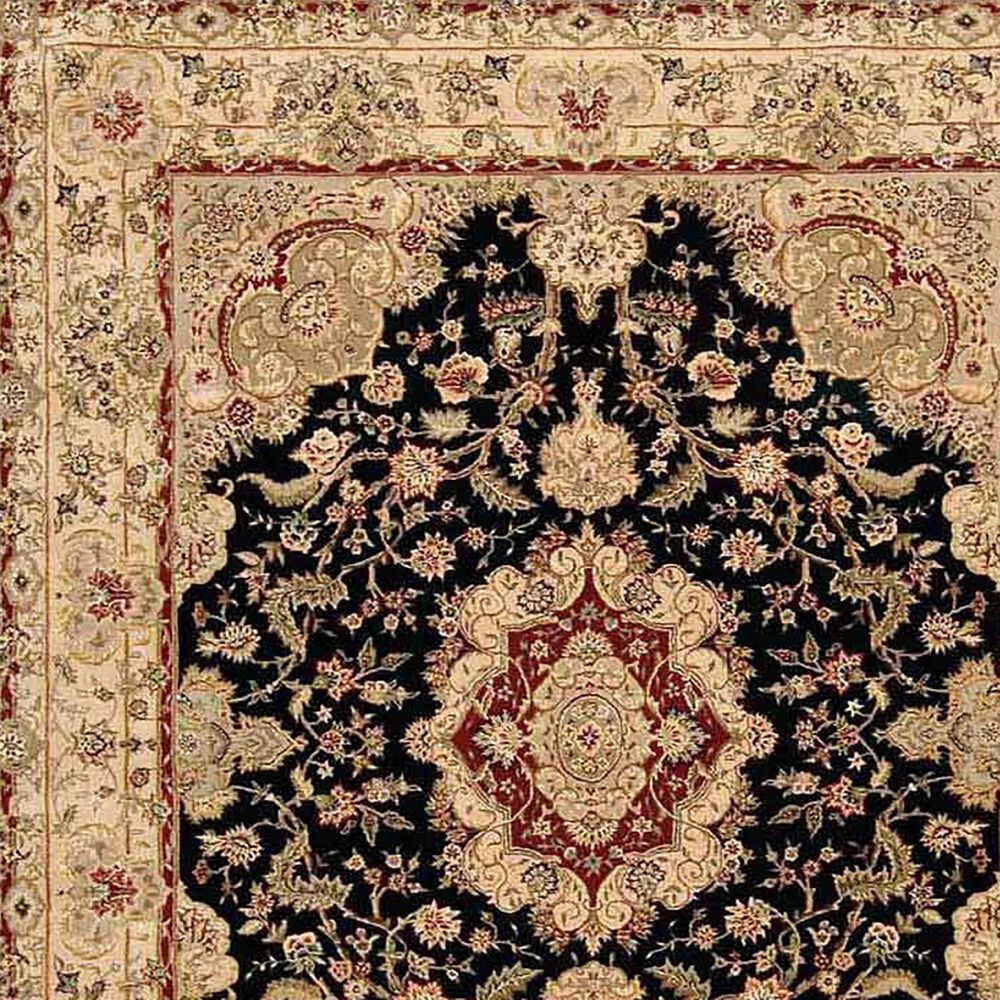 Nourison 2&#39;3&quot; x 8&#39; Black Runner, , large