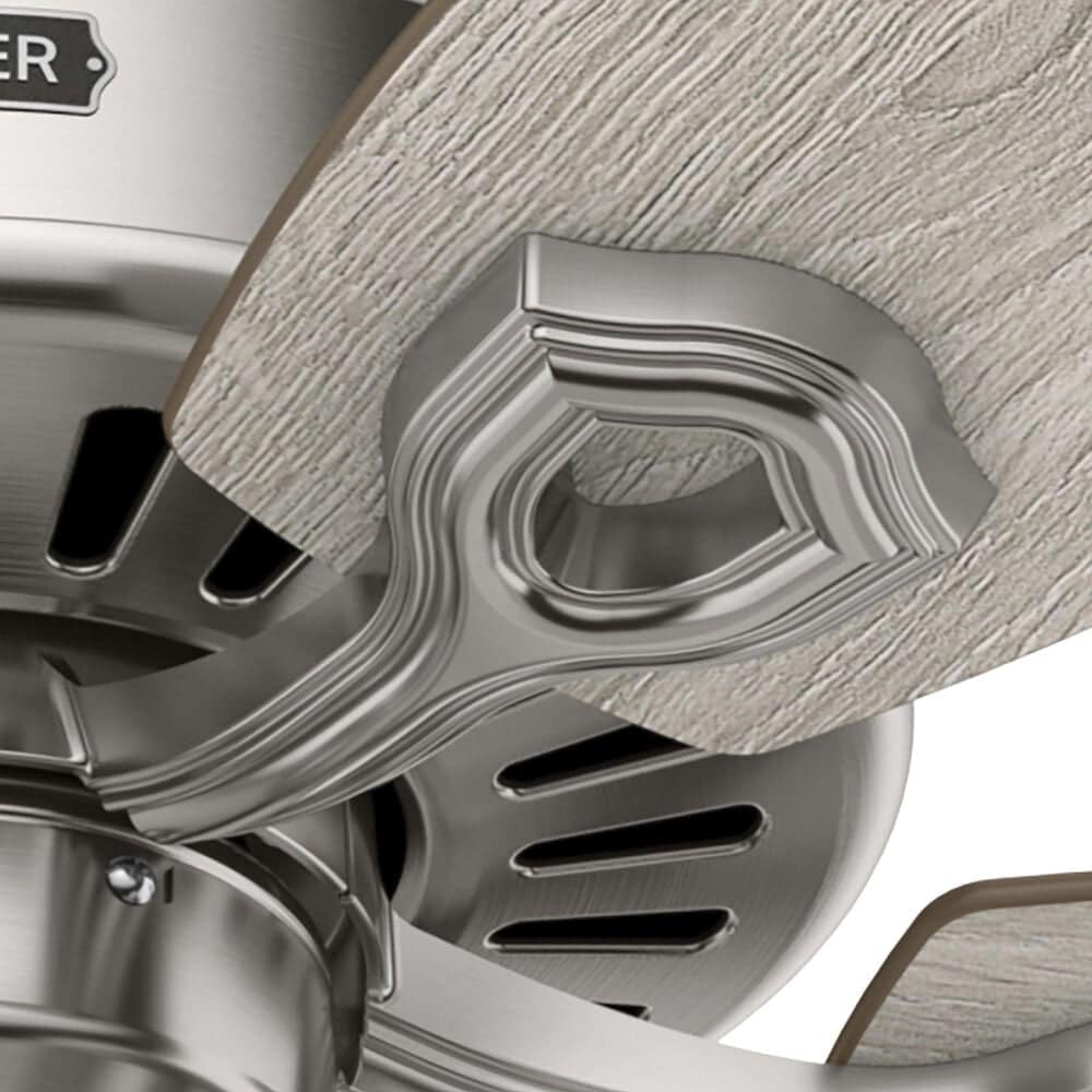 Hunter Builder Plus 52&quot; Ceiling Fan with Lights in Brushed Nickel, , large
