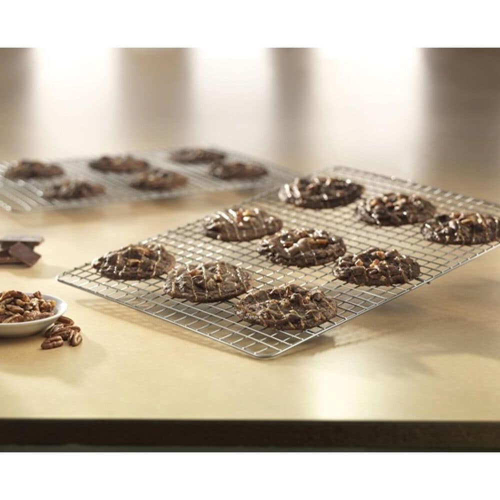 USA Pan Half Sheet Nonstick Cooling Rack and Pan Set, , large