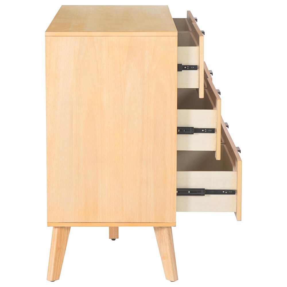 Linon Home Decor Reid 6-Drawer Dresser in Natural, , large
