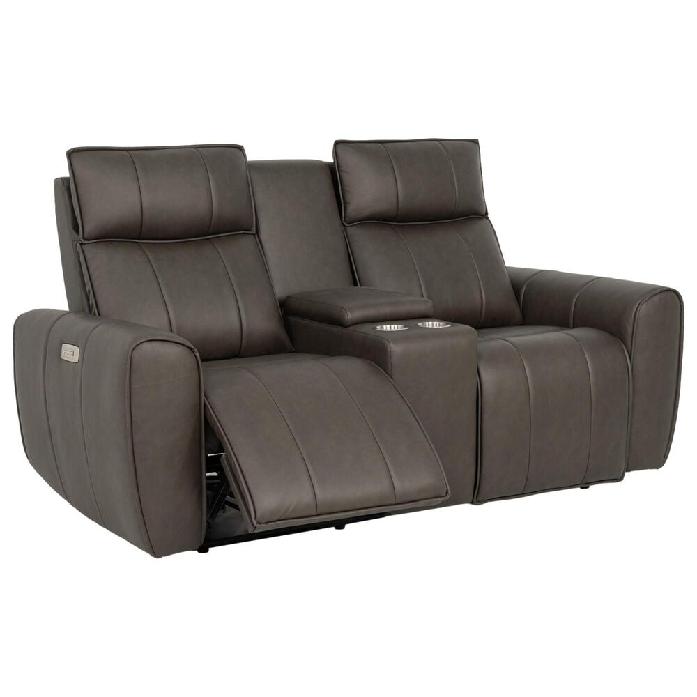 Aurora Furnishings Power Headrest Reclining Loveseat in Dallas Espresso, , large