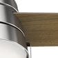 Hunter Aker 52" Ceiling Fan with LED Lights in Brushed Nickel, , large