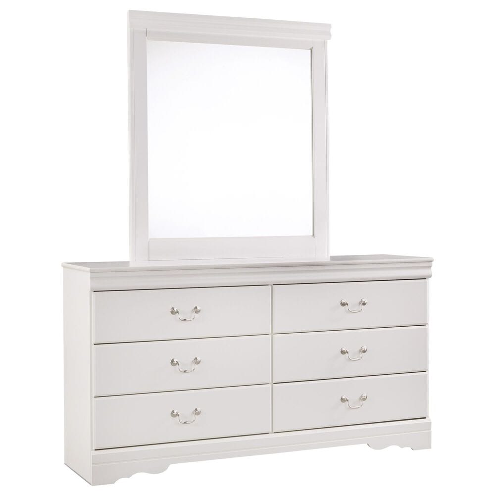 Ashley Anarasia 4-Piece Full Bed Room Set in White, , large