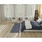Nourison Twist Reversible 2"2" x 8" Navy Indoor/Outdoor Runner, , large