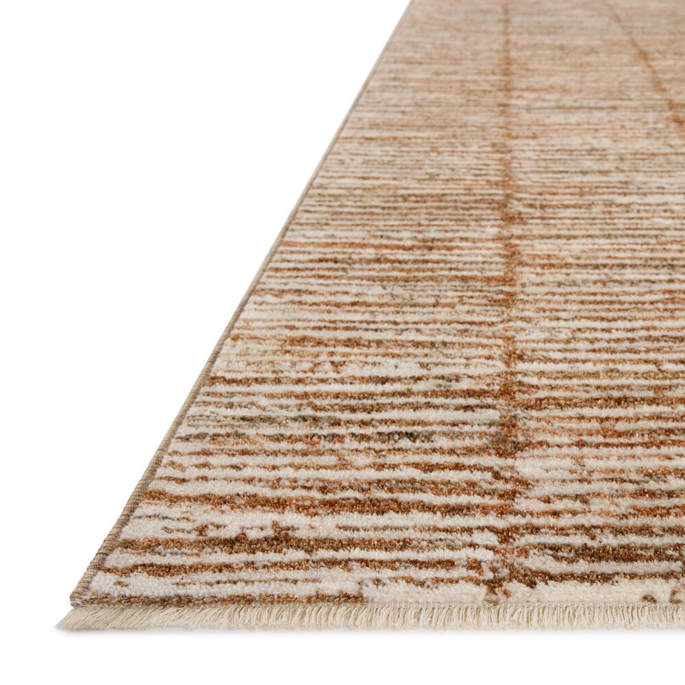 Loloi Nellie Terracotta and Ivory 3&#39;11&quot; x 5&#39;7&quot; Area Rug, , large