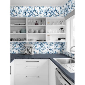 NextWall Leaf Trail 216" x 20.5" Peel and Stick Wallpaper in Lakeside, , large