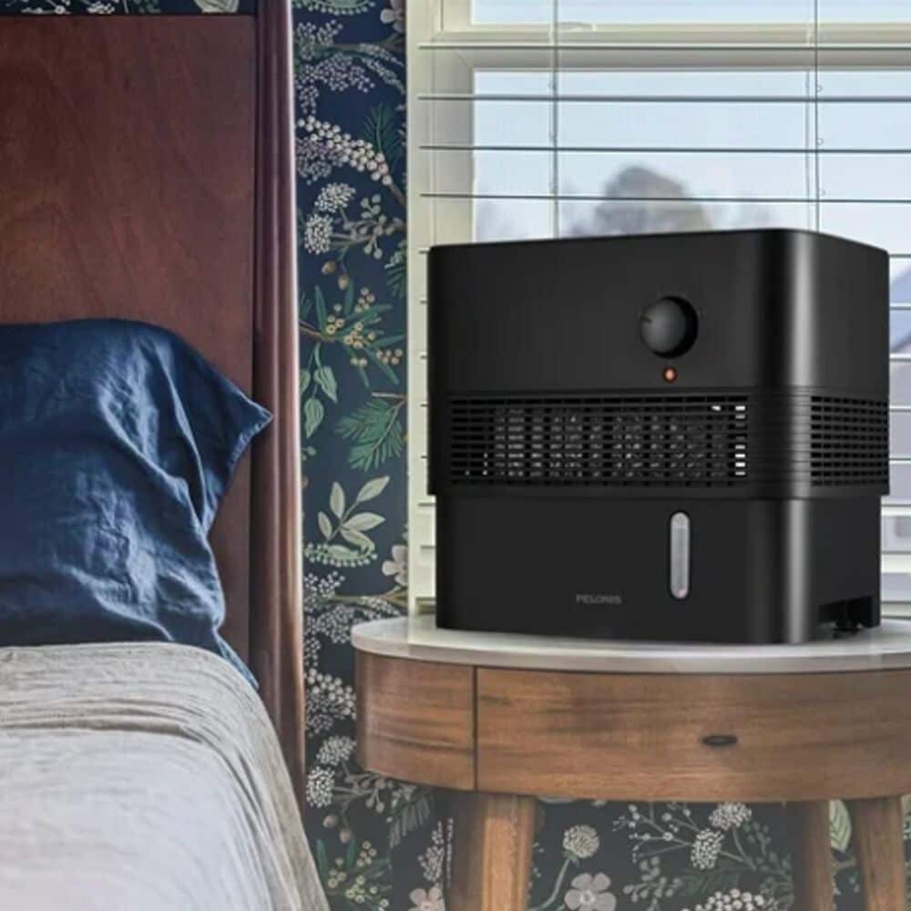 Pelonis 1-Gallon Evaporative Humidifier in Black, , large