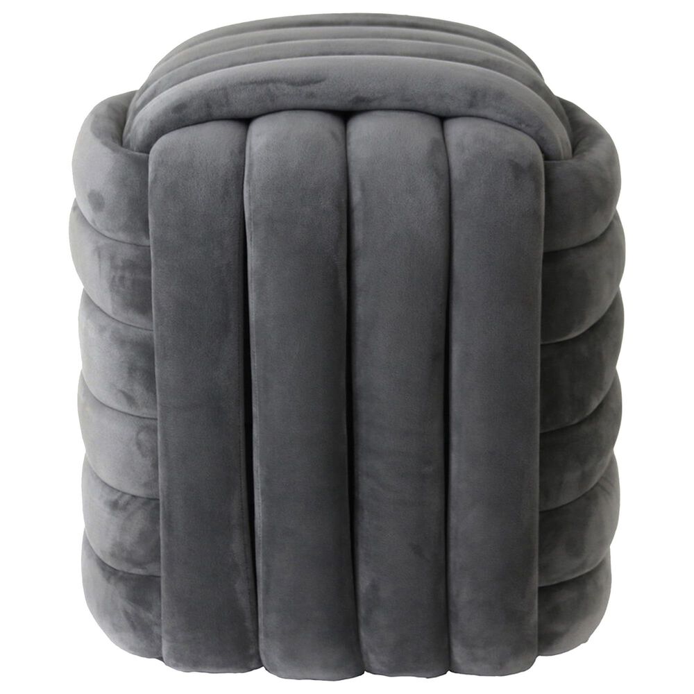 Sagebrook Home Machar 19&quot; Knot Stool in Grey, , large