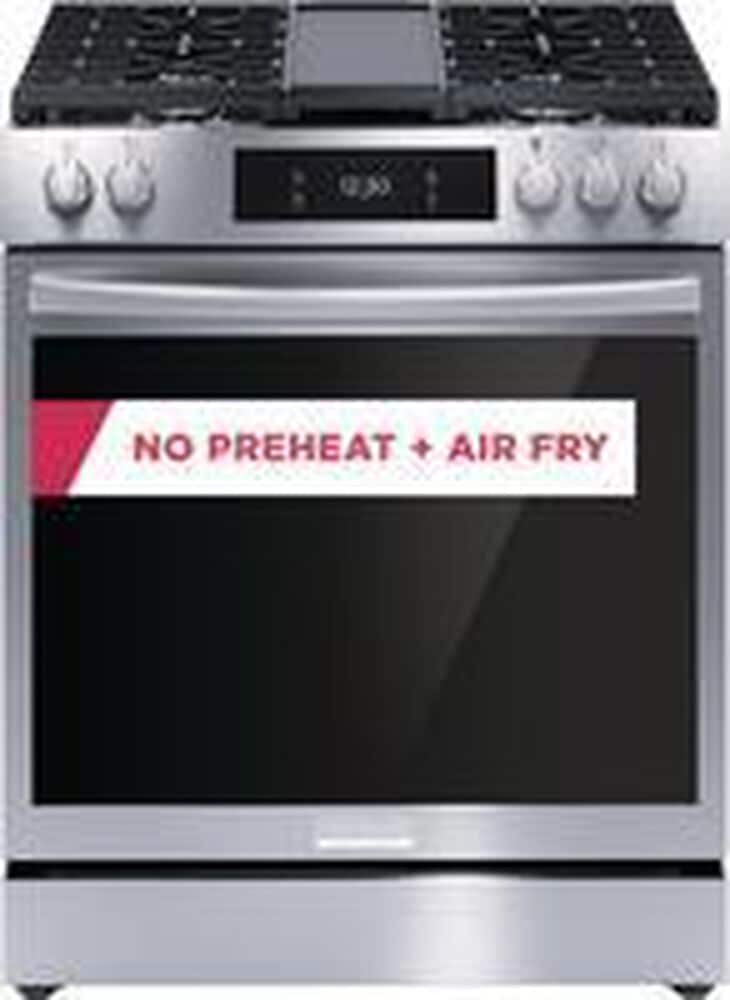 Frigidaire Gallery 30&quot; Front Control Gas Range with Total Convection in Stainless Steel, , large