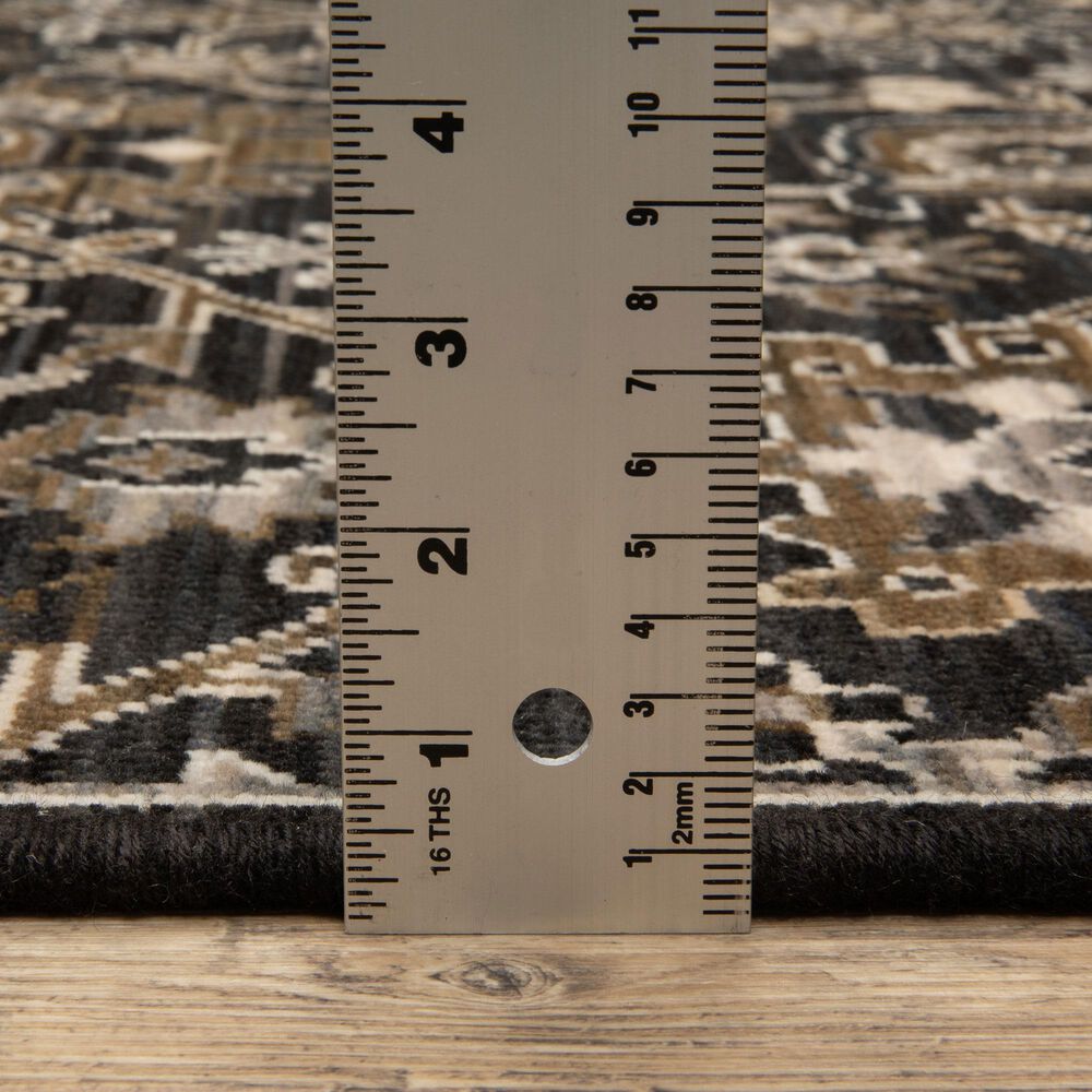 Oriental Weavers Acacia Black and Tan 2'6" x 10' Runner, , large