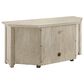 Crosley Furniture Camden 48" Corner TV Stand with Fireplace in Frosted Oak, , large