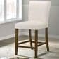 Coaster Paxton Counter Chair with Beige Upholstery in Warm Brown, , large