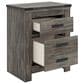 Ashley Frandern 5-Piece Twin Panel Storage Bedroom Set in Rustic Warm Gray, , large