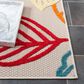 Safavieh Cabana 6"7" Square Ivory and Green Area Performance Rug, , large