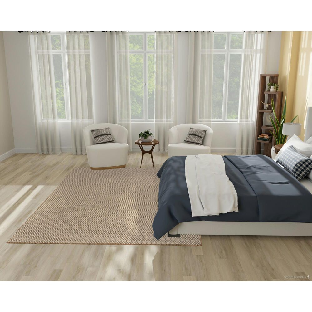 Nourison Courtyard Jute and Ivory 6&#39; x 9&#39; Indoor/Outdoor Area Rug, , large