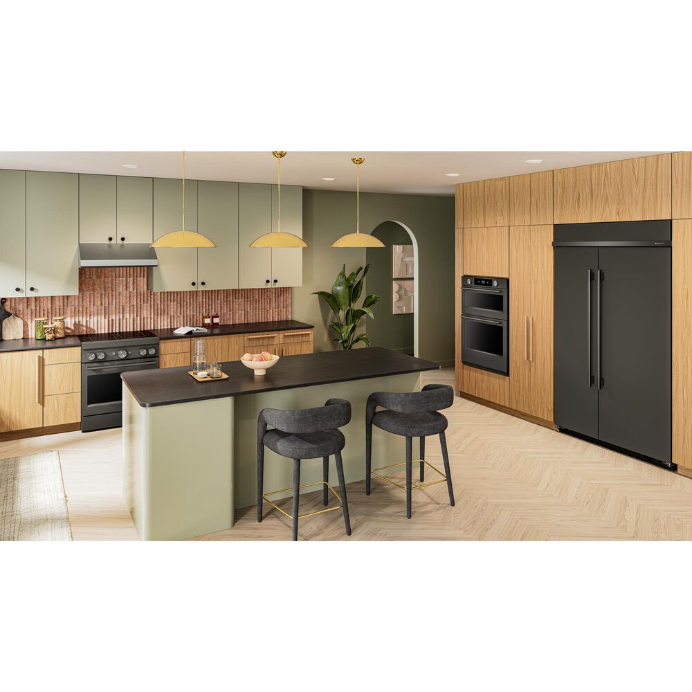 KitchenAid 30" Induction Commercial Range in Black Ore, , large