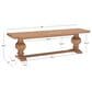 Linon Home Decor Mcleavy Bench in Rustic Honey, , large