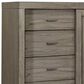Riva Ridge Modern Loft 6-Drawer Sliding Door Chest in Greystone, , large