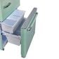 Unique Appliances Classic Retro 18 Cu. Ft Bottom Freezer Refrigerator in Summer Mint Green, , large