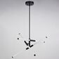 Vaxcel Avalon 3-Light Pendant in Matte Black, , large