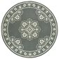 Oriental Weavers Marina 7"10" Round Grey and Ivory Area Rug, , large