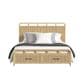 Mayberry Hill Ridgemont 5-Piece King Bedroom Set in Natural Brown, , large