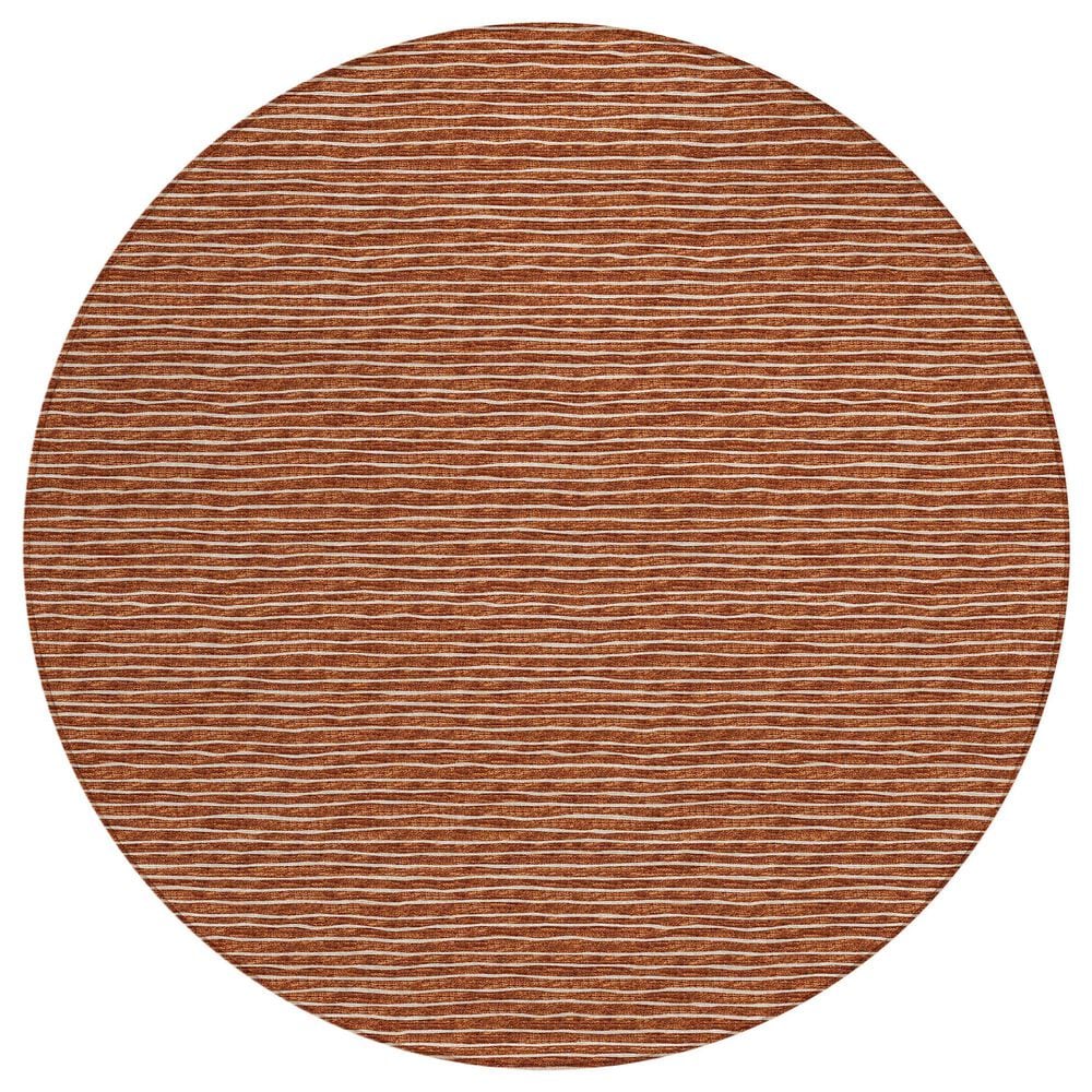 Dalyn Rug Company Laidley 6" Round Paprika Indoor/Outdoor Area Rug, , large