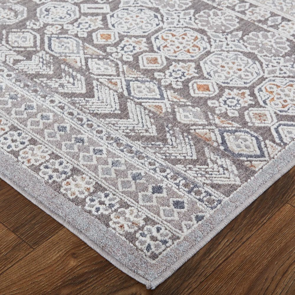 Feizy Francisco 4&#39; x 6&#39; Ivory and Charcoal Area Rug, , large