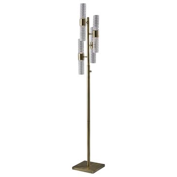 Adesso Harriet LED Floor Lamp in Antique Brass, , large