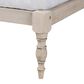 Baxton Studio Iseline King Platform Bed Frame in Antique White, , large