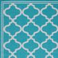 Safavieh Bermuda 5"3" x 7"6" Aqua and Grey Indoor/Outdoor Area Performance Rug, , large