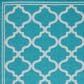 Safavieh Bermuda 5"3" x 7"6" Aqua and Grey Indoor/Outdoor Area Performance Rug, , large