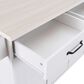 HOMLUX 44" Kitchen Island with Trash Can Storage Cabinet in White, , large