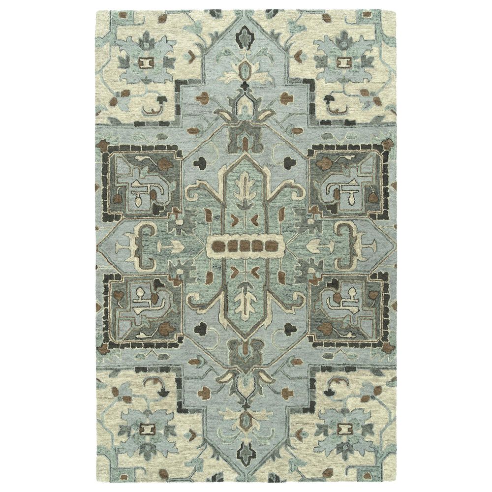 Kaleen Rugs Chancellor 2" x 3" Spa, Brown, Ivory, Grey and Charcoal Area Rug, , large