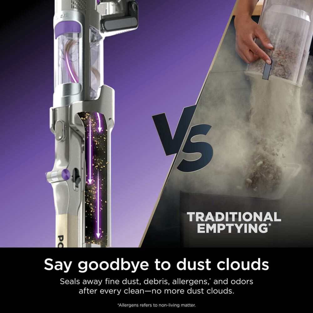 Shark PowerDetect Clean and Empty Upright Vacuum in Grey, Bronze, White and Purple, , large